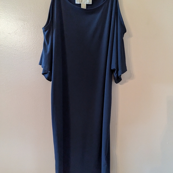 Michael Kors Dresses & Skirts - Michael Kors Blue Cold Shoulder Dress